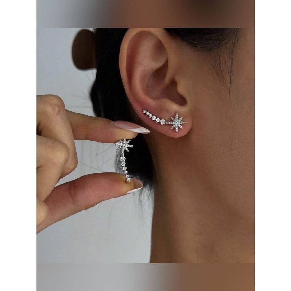 Flower diamond earrings Q1059